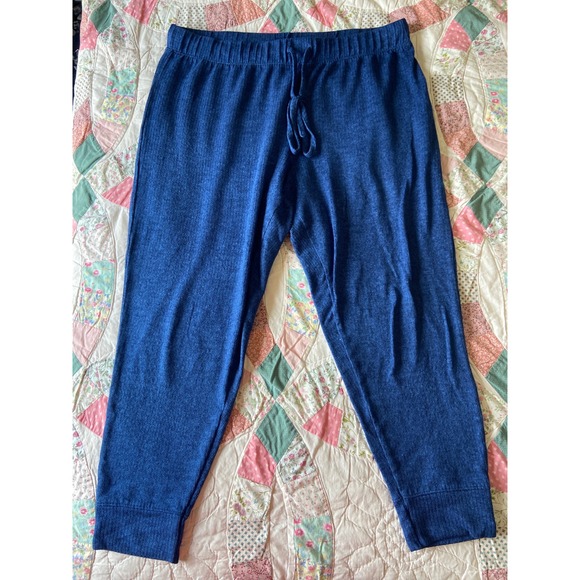 Cuddl Duds Active Leggings & Jockey Lounge Pants Bundle Womens XL Black Blue - Picture 6 of 7